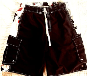 Pantalones Cortos de Natación Hang Ten Hombres MEDIANOS 5 Bolsillos Cintura Elástica Malla Calzoncillo Forro - Imagen 1 de 17