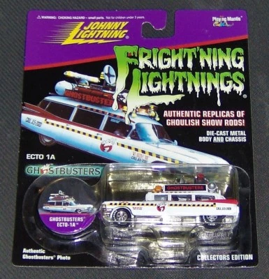 VINTAGE-1997-1/64-JOHNNY FRIGHT'NING LIGHTNINGS-"GHOSTBUSTER'S ECTO 1A"-MIC8+P - Image 1 of 2