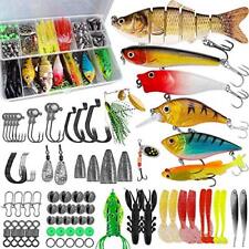 Fishing Lures Baits Tackle Fishing Accessories Kit Including Crankbaits Spinn...