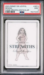 2023 Disney 100 Joyful Moana Hand Drawn Lenticular #HR13 Psa 9  🔥🔥🔥 - Picture 1 of 1