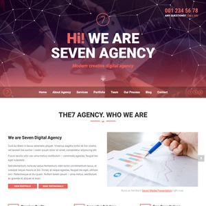 Modernes Agentur Web Design mit kostenlosem VPS Webhosting und Installation - Bild 1 von 8