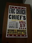Eric Church Chief?S Grand Opening Nashville Poster 4-5-24 Hatch Show Print