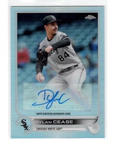 Dylan Cease Auto 2022 Topps Chrome Update AC-DC Auto Refractor San Diego Padres - Imagen 1 de 2