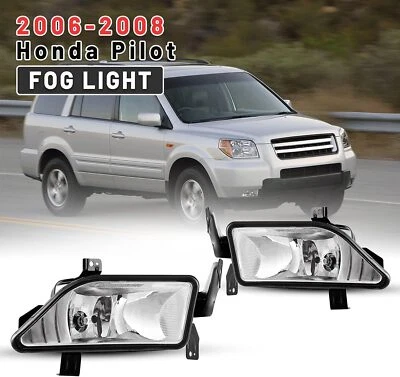 Luces antiniebla para Honda Pilot 2006 2007 2008 parachoques transparentes luces de conducción repuesto Foto 1 de 4