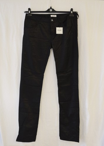 New Black Moschino Jeans Size:33 USA:10. Black