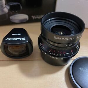Voigtlander Snapshot Skopar 25mm F4 MC L39 LTM Lens From JAPAN used