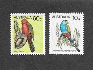 PARROTS AUSTRALIA MNH PAIR BIRDS 1980 - Picture 1 of 1