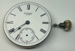 WALTHAM POCKET WATCH MOVEMENT/PS BARTLETT 15 Jewels 18s 1890 Needs a Service - Picture 1 of 17