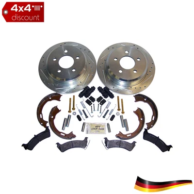 Komplettes Scheibenbremsen- Set, gelocht, hinten Rear Jeep Grand Cherokee ZJ/ZG - Bild 1 von 4