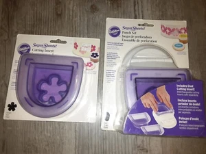 Wilton Cake Decorating Fondant Sugar Sheets Punch Cutter set & Cutting Insert - Picture 1 of 1