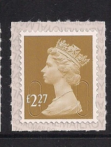 GB QE2 2017 Royal Mail 2,27 £ máquina sello único M17L dos bandas de la rue impreso - Imagen 1 de 1