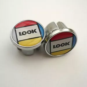 Tapones, tapas, reproducción cromados para barra de carreras estilo vintage LOOK - Imagen 1 de 3