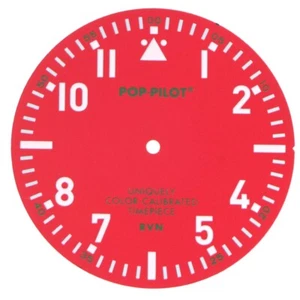 Quadrante per Miyota 2035 - POP-PILOT, rosso, 35,1 mm - Picture 1 of 1