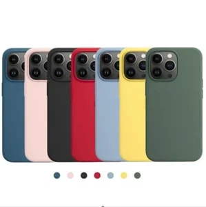 Custodia posteriore morbida in silicone per iPhone 16 Max, 16 Pro, 15 Pro Max, 15, 14,13,12, 11 - Foto 1 di 18