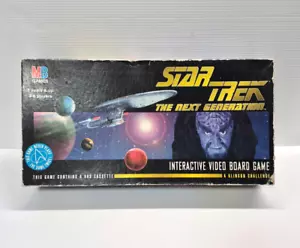 1994 Star Trek The Next Generation VHS Interactive Video Board Game MB Complete - Picture 1 of 9