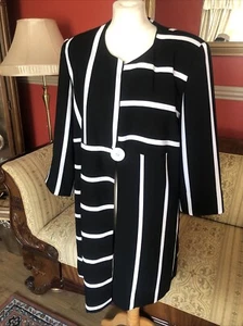 Occasion Jacket L Striped Single Button Wedding Artisan Party Pit2pit 23” VVGC - Picture 1 of 7