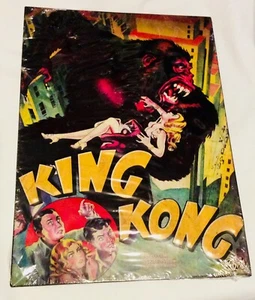 Gorilla King Kong Fay Ray Embossed Tin Metal 9in. x 13in. Movie Theater Room - Picture 1 of 1