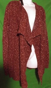 NEW iJEANS BY BUFFALO 1J-2800 L/S COTTON BLEND OPEN FRONT CARDIGAN SWEATER M - Picture 1 of 1