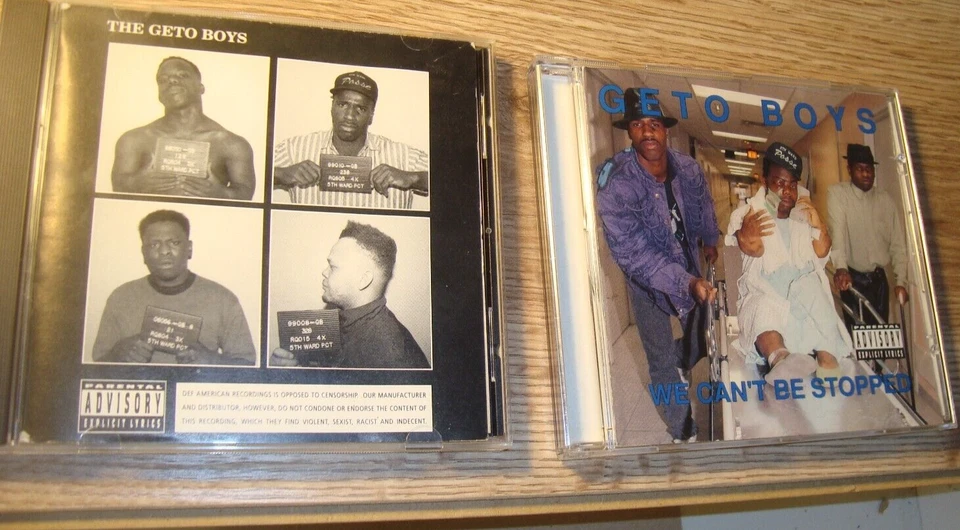 #2 two RARE Ganster Rap CD's THE GETO BOYS 1990 + WE CAN'T BE STOPPED 1991 Foto 1 de 4