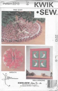 XX6 KWIK*SEW 2213: CHRISTMAS TREE SKIRT, WREATH & WALL HANGING SEWING PATTERN - Picture 1 of 2