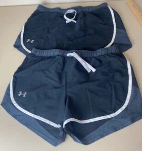 Under Armour Size YXLG Youth Extra XL Large HeatGear Shorts (Lot of 2) GUC - Picture 1 of 5