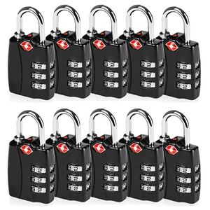 1-10Pack TSA Locks Smart Combination Lock for Travel Luggage Suitcase Anti-theft - Picture 1 of 16