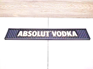Absolut Vodka Bar Rail Mat Black With White Lettering - Picture 1 of 4