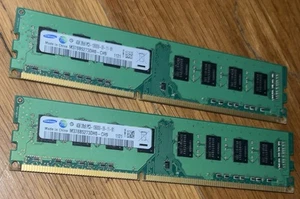 8GB RAM - Samsung 4GB 2Rx8 PC3 10600U-09-10-B0 (M378B5273CH0-CH9) x 2 - Picture 1 of 1