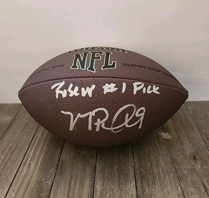 Michael Penix Jr Atlanta Falcons Signed Autographed Football Wilson NFL W/ COA - Picture 1 of 4
