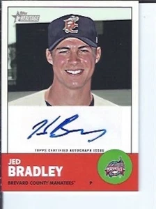 Autógrafo Jed Bradley 2012 Topps Heritage Minors - Imagen 1 de 1