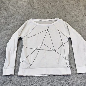 Lululemon Sweatshirt Womens Small Long Sleeve Crewneck Geometric Lines Pullover - Picture 1 of 8