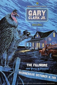 Gary Clark Jr Konzert Poster San Francisco 2018 F-1601 The Fillmore - Bild 1 von 1