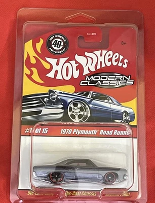 Hot Wheels Modern Classics 1970 Plymouth Road Runner 11/15 Gray - Image 1 of 3