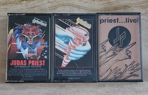 Judas Priest Vintage Cassette LOT (x3) Defenders Of The Faith, Turbo, Live! - Bild 1 von 7