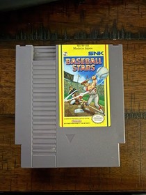 Baseball Stars, Nintendo NES Cartridge And Slip - Authentic -Tested Working