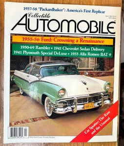 Collectible Automobile Magazine April 1989 - Picture 1 of 2