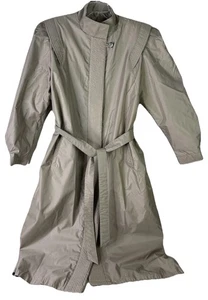 VTG Misty Weather Trench Coat Women Sz 11/12 Lined Long Khaki -see Description - Picture 1 of 17