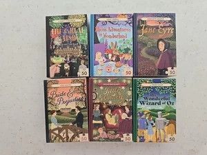 Professor Puzzle Mini Jigsaw Library Puzzles - Set of 6 Books Jane Eyre + MORE - Picture 1 of 3