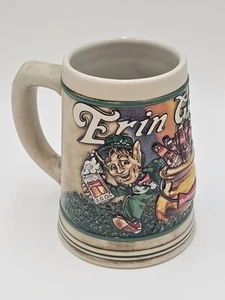 Vtg St Patrick's Day Leprechaun Budweiser "Erin Go Bud" Beer Stein Mug Fast Ship - Picture 1 of 6