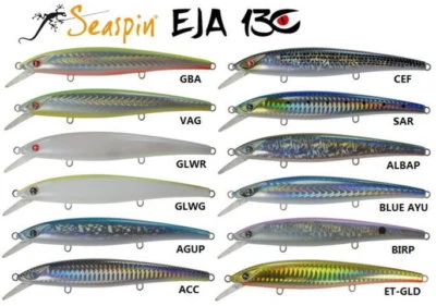 ARTIFICIALE SPINNING EJA 130 SF SEASPIN MINNOW LURE ESCA PESCA MARE SEÑUELO - Immagine 1 di 2