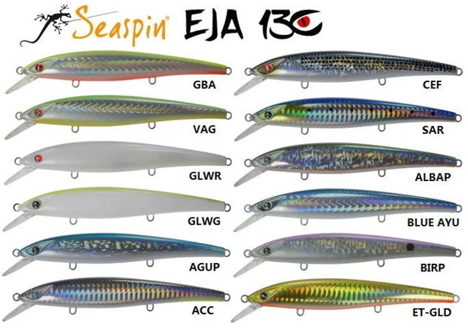 ARTIFICIALE SPINNING EJA 130 SF SEASPIN MINNOW LURE ESCA PESCA MARE SEÑUELO