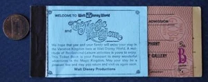 Anfang der 1970er Jahre Orlando Florida Walt Disney World leeres Ticketheft Wert 6,50 $-- - Bild 1 von 1