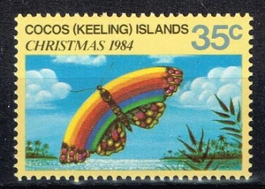 Cocos Island Fauna Butterfly stamp 1984 MNH B-6 - Picture 1 of 1