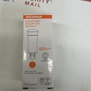 NEW- Sylvania SubstiTUBE DULUX LED GX24Q-V 3500K 120/277V NON-Dimmable 4-Pin - Picture 1 of 8
