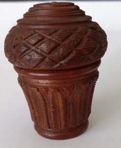 Antique Carved Treen Wood Nutmeg Grater - Picture 1 of 9