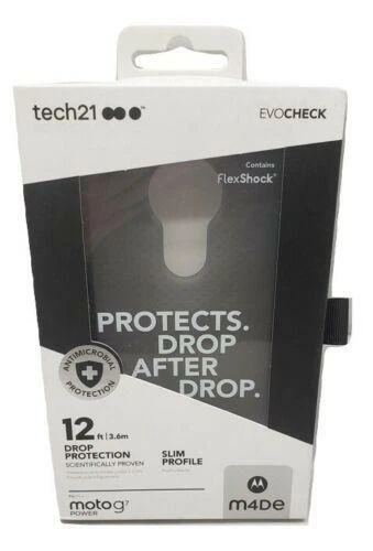 Tech21 Evo Check Case For Motorola Moto G7 Power - Smokey/black - Image 1 of 1