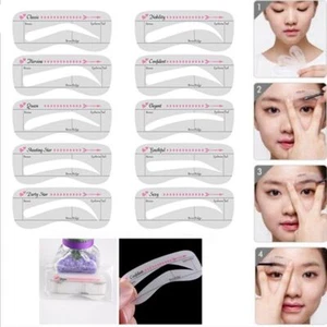 Fashion Template Card Shaper Eyebrow Stencil Grooming Makeup Tools - Picture 1 of 4
