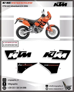 Kit KTM 640 LC4 Adventure 2006 Orange adesivi/adhesives/grafiche/stickers/decals - Picture 1 of 2