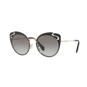 Gafas de sol polarizadas Miu Miu MU57TS 1ABOA7 negras doradas/gris degradado - Imagen 1 de 4