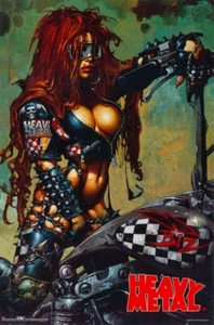 HEAVY METAL - BICICLETA - PÓSTER SEXY 23x35 - 4983 - Imagen 1 de 1